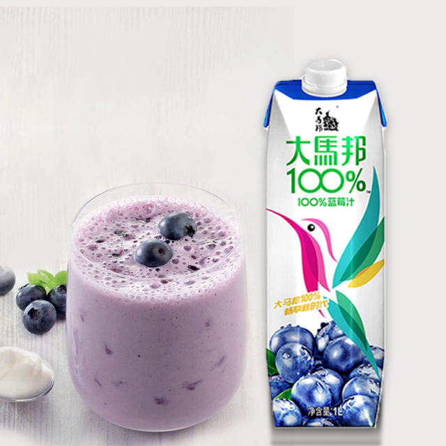 大马邦100%1L钻包蓝莓汁